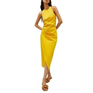Marella Elegia Dress Yellow Size 6 NWT